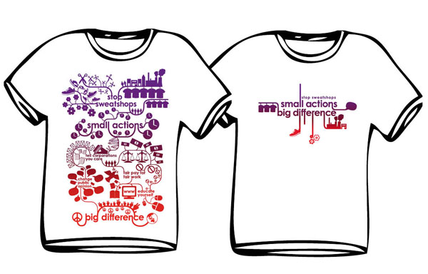 T-shirt design produced by UTS Community Project students 