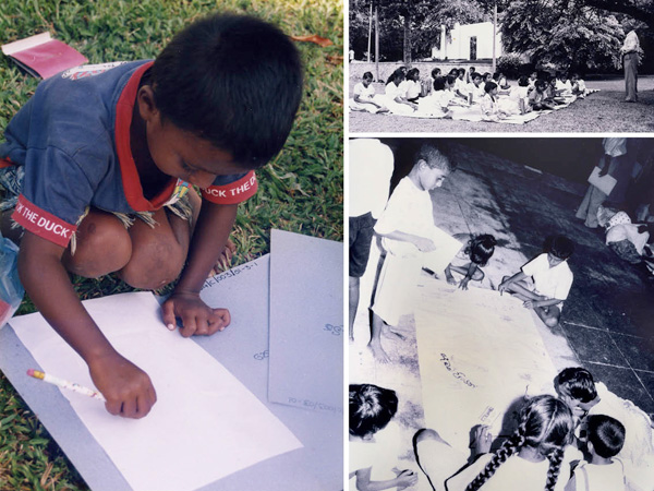 Children articulating child rights through drawing